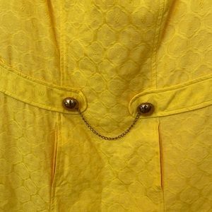 Eliza J (brand) size 2, vintage inspired, yellow dress.